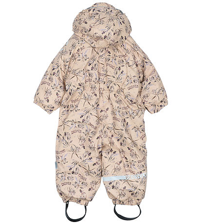 Mikk-Line Vinteroverall - PU - Återvunnet - Doeskin m. Blommor