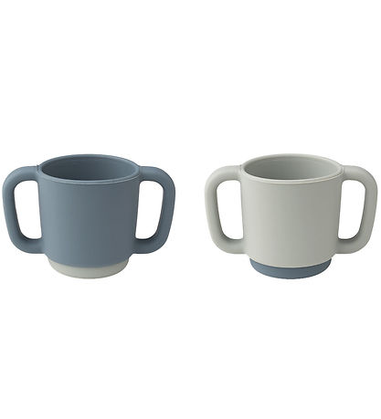Liewood Becher - 2er-Pack - Alicia - Silikon - Blue Mix