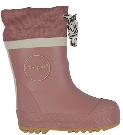 Pom Pom Thermo Boots - Withered Rose