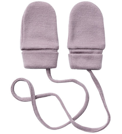 Name It Mittens - Wool - NbfWillit - Purple Dove