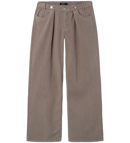 LMTD Byxor - Twill - NlfNicolizza - Chocolate Chip