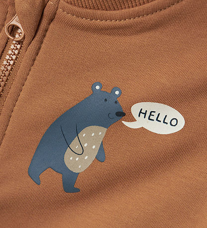 Name It Joggingpeysa -rennd - NbmVonne - Almond/Bear