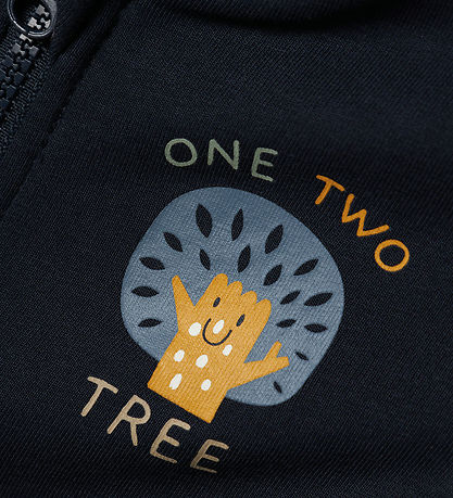 Name It Zip Sweatshirt - NbmVonne - Dark Sapphire/Tree