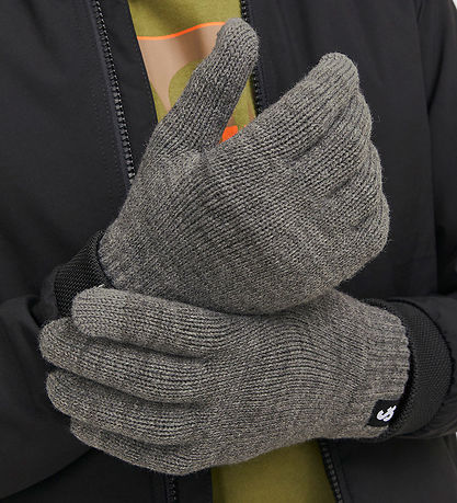 Jack & Jones Hanskar - Prjónað - Noos - JacBarry - Grey Melange