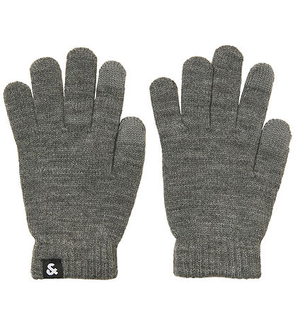 Jack & Jones Hanskar - Prjónað - Noos - JacBarry - Grey Melange
