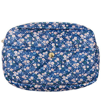 Fan Palm Toiletry Bag - Medium+ - Blue Blossom