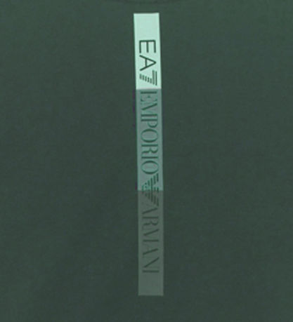 EA7 T-Shirt - Käfer m. Schwarz/Weiß/Grau