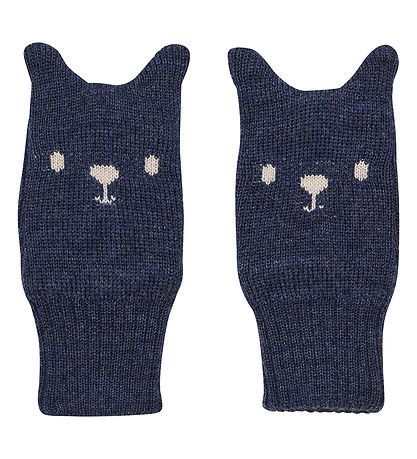 CeLaVi Mittens - Wool - Knitted - Naval Academy Melange