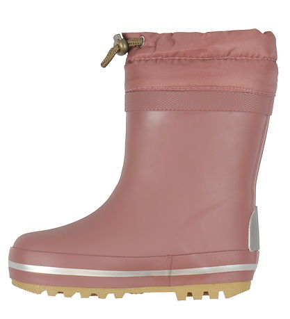 Mikk-Line Rubber Boots w. Lining - Rose Brown