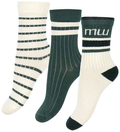 Minipop Socken - Bambus - 3er-Pack - Smaragd Green