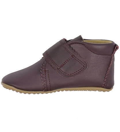 Pom Pom Soft Sole Leather Shoes - Beginners Velcro Scallops - Da