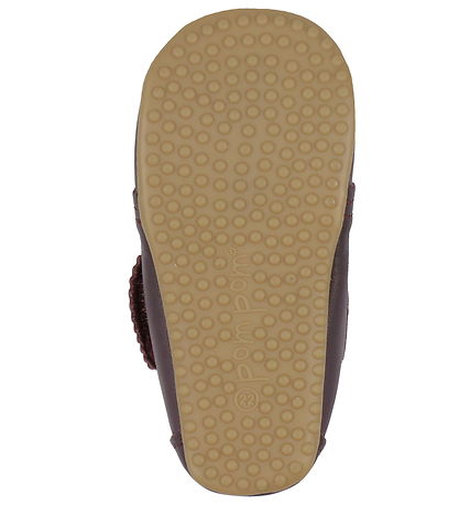 Pom Pom Soft Sole Leather Shoes - Beginners Velcro Scallops - Da