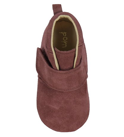 Chaussures en cuir à semelle souple Pom Pom - Débutants Velcro -