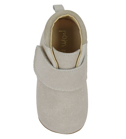 Chaussures en cuir à semelle souple Pom Pom - Débutants Velcro -