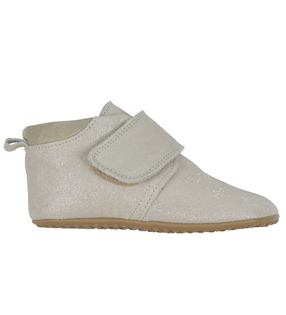 Chaussures en cuir à semelle souple Pom Pom - Débutants Velcro -
