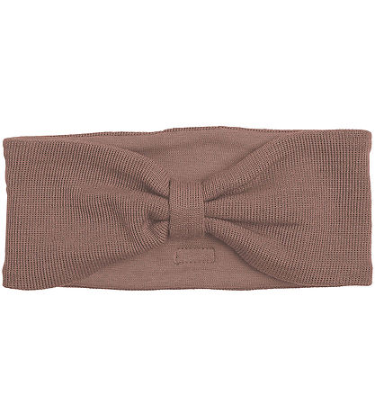 Bandeau Racing Kids - Laine/Coton - Marron av. Noeud Papillon