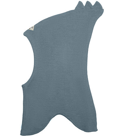 Racing Kids Balaclava - Wool/Cotton - 2-layer - Goblin Blue w. T