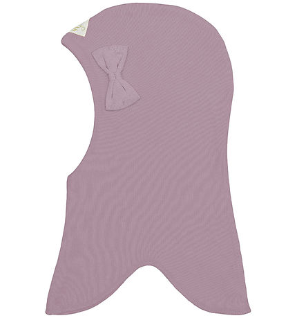 Racing Kids Balaclava - 2-layer - Elderberry w. Bow