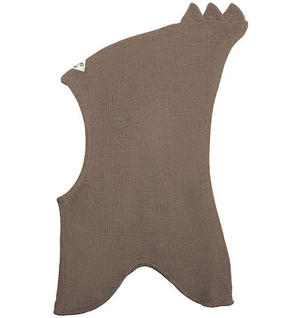 Racing Kids Balaclava - Wool/Cotton - 2-layer - Brown Birch Bark