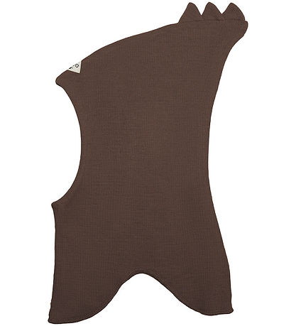 Racing Kids Balaclava - Wool/Cotton - 2-layer - Chestnut w. Than
