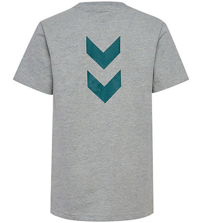 Hummel Stuttermabolur - hmlNipps - Light Grey Melange