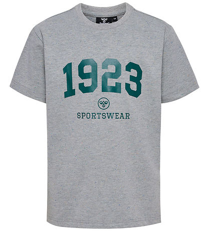 Hummel Stuttermabolur - hmlNipps - Light Grey Melange