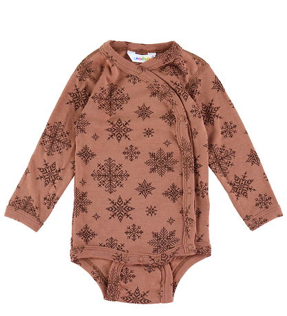Joha Wrap Bodysuit L/æ - Wool - Rust frv.