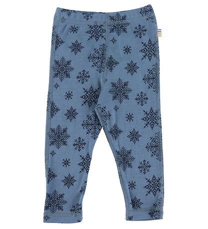 Joha Leggings - ull - Blár