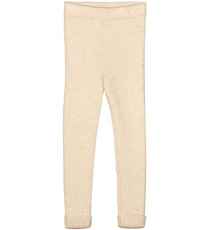 Fliink Leggings - Prjónað - Benna Rib - Sandshell