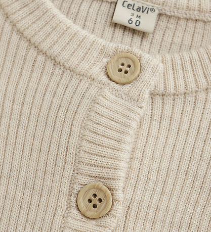 CeLaVi Jumpsuit - Wool - Knitted - Dune Melange