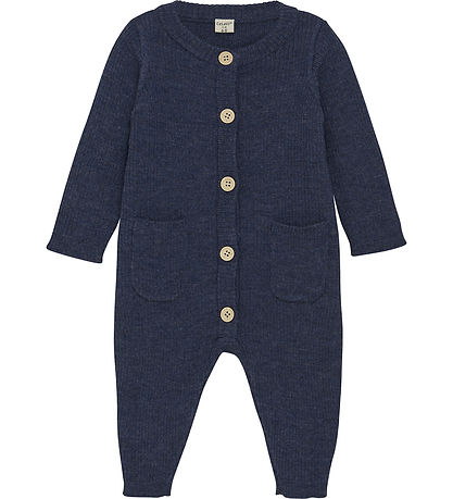 CeLaVi Jumpsuit - Wool - Knitted - Naval Academy Melange