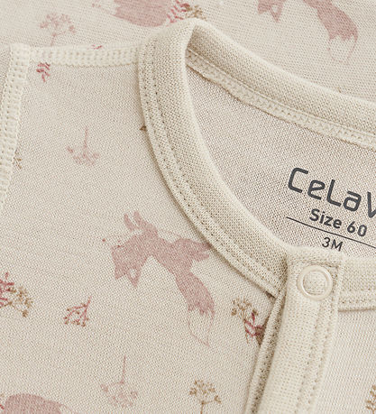 CeLaVi Jumpsuit - Wool/Viscose - Starling w. Fox
