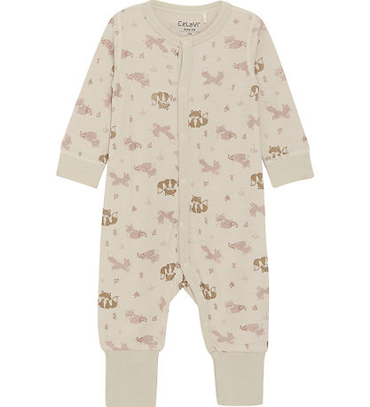 CeLaVi Jumpsuit - Wool/Viscose - Starling w. Fox