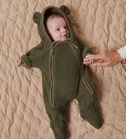 MarMar Fleece Suit - Teddy - Robert B - Olive Leaf