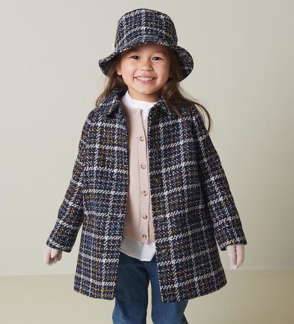 MarMar Jacket - Polyester/Wool - Olive - Navy Check