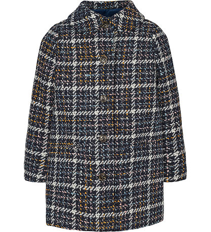 MarMar Jacket - Polyester/Wool - Olive - Navy Check