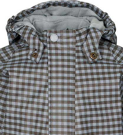 MarMar Rainsuit w. Fleece - PU - Orion - Espresso Check