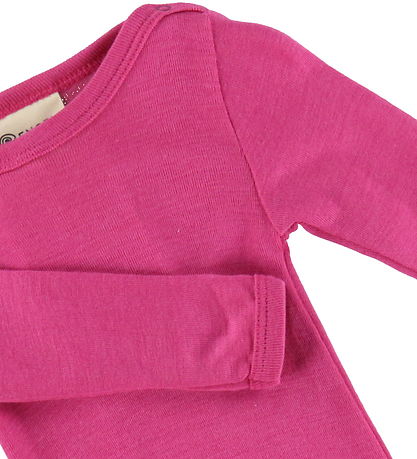 Engel Bodysuit L/æ - Wool/Silk - Raspberry