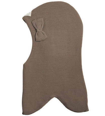 Racing Kids Balaclava - Wool/Cotton - 2-layer - Brown Birch Bark