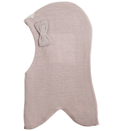 Racing Kids Balaclava - Wool/Cotton - 2-layer - Rose Mushroom w.