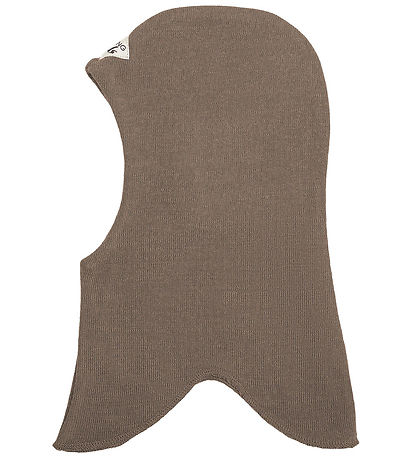 Racing Kids Balaclava - Wool/Cotton - 2-layer - Brown Birch Bark