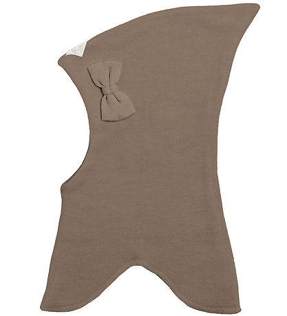 Racing Kids Balaclava - Wool/Cotton - 2-layer - Brown Birch Bark