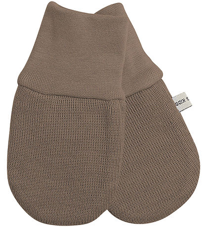 Racing Kids Mittens - Wool/Cotton - Brown Birch Bark