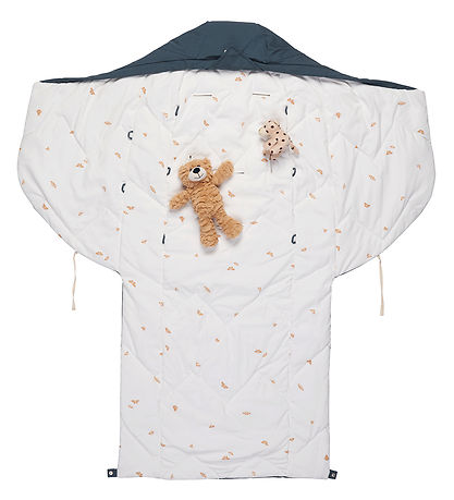 Voksi Fußsack - Carry - 76/108 cm - Poppy Blue/Flügel