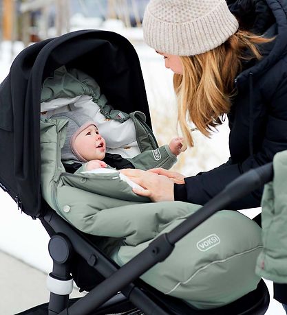 Voksi Fußsack - Urban - 90/115 cm - Wiese Green/Flügel