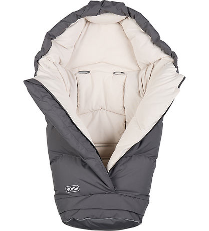Voksi Fußsack - City North - 90/115 cm - Grau