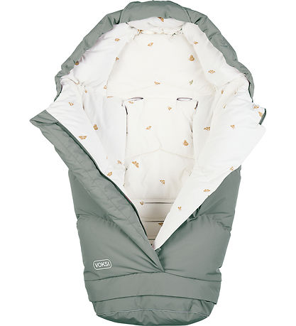 Voksi Fußsack - City North - 90/115 cm - Wiese Green/Flügel