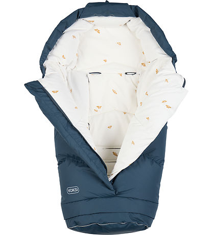 Voksi Fußsack - City North - 90/115 cm - Poppy Blue/Flügel