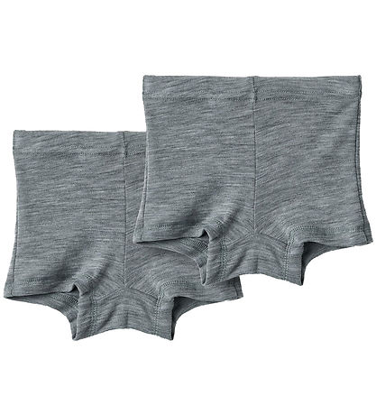 Wheat Boxershorts - 2er-Pack - Wolle - Avalon - Melange Grey