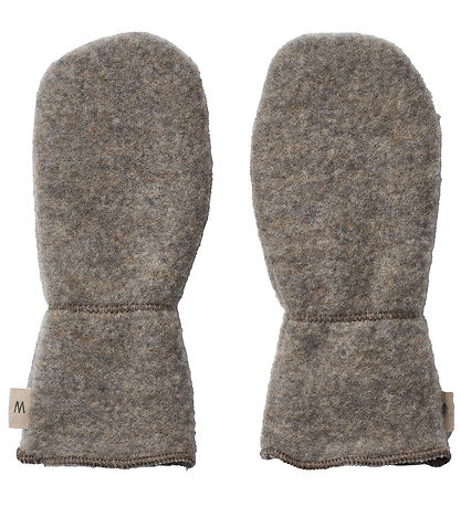 Wheat Mittens - Wool fleece - Jay - Brown Melange
